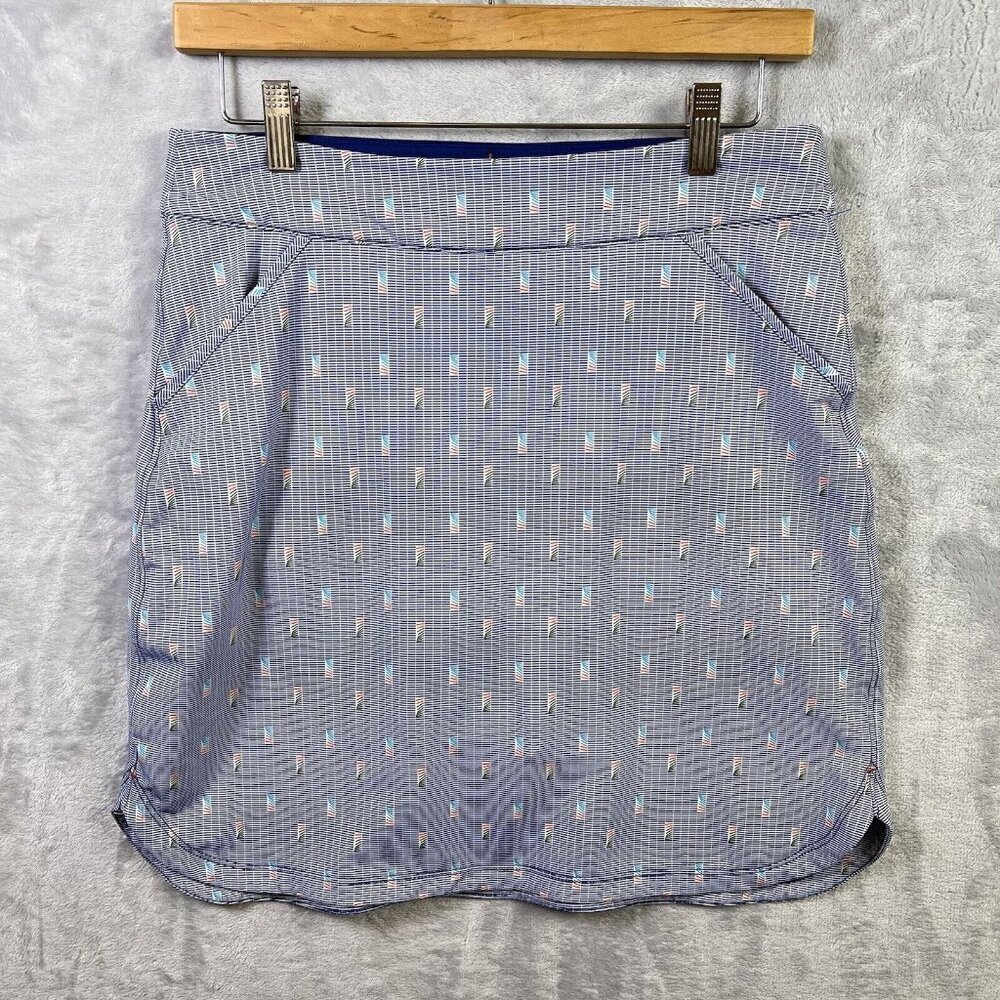 Peter Millar Skort Women's Small Blue‎ Tennis Pickleball Athletic Lined Pull On